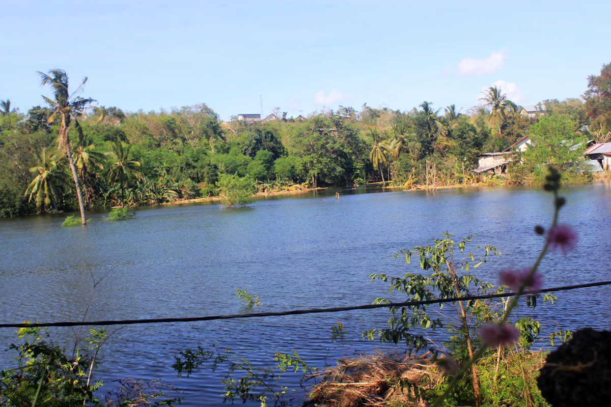 Danau baru yang muncul setelah Badai Siklon Seroja melanda wilayah NTT.