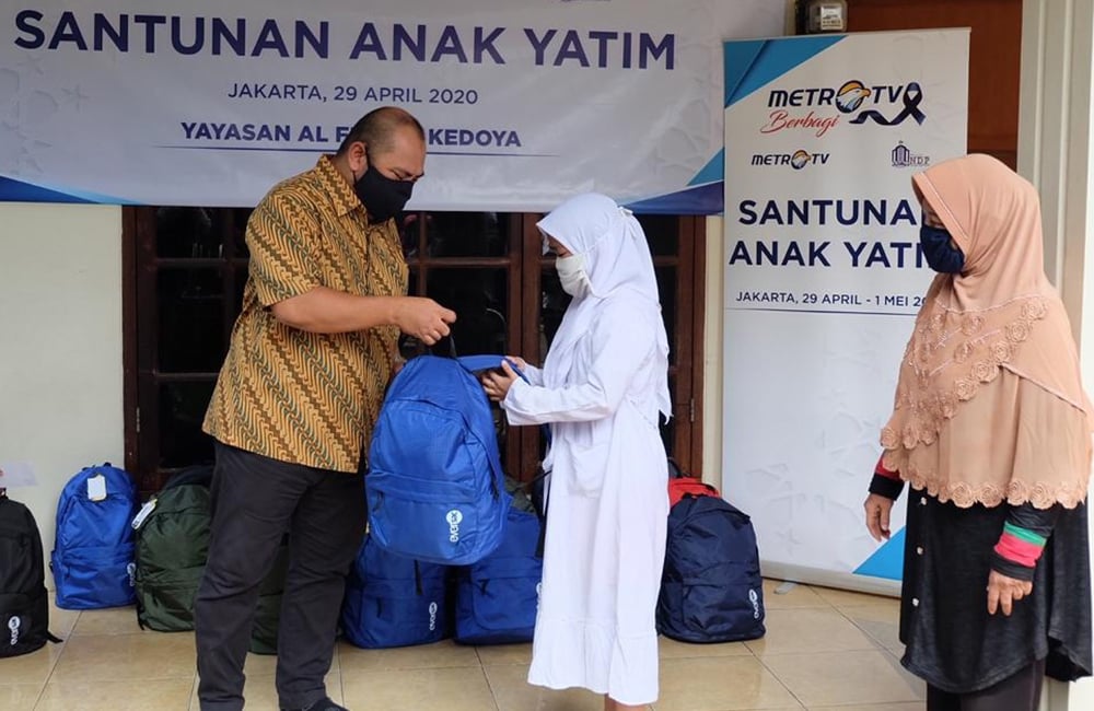 Metro TV Berikan Santunan kepada 1.200 Anak Yatim Piatu dan Duafa