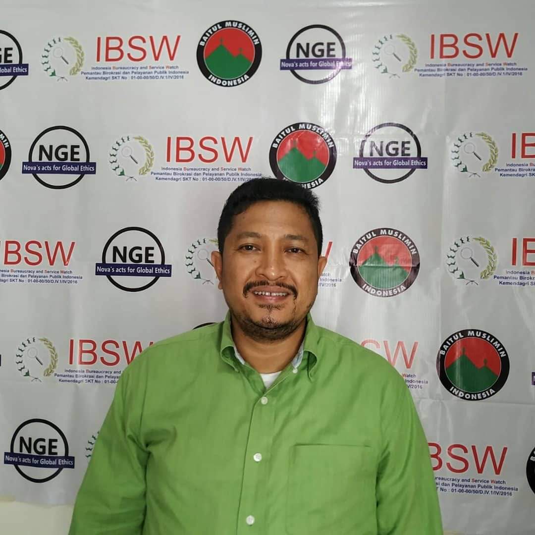 Direktur Eksekutif Indonesia Bureaucracy and Service Watch dalam sebuah Webinar, Nova Andika. 