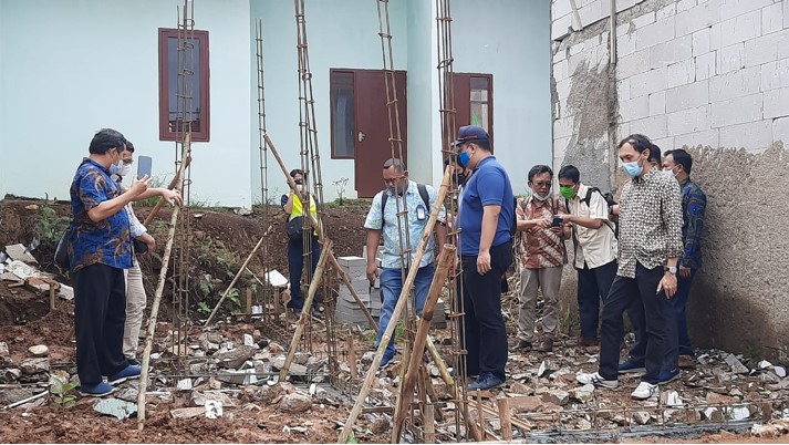 Kualitas pembangunan rumah bersubsidi saat ini dipantau dengan sistem Sipetruk. 
