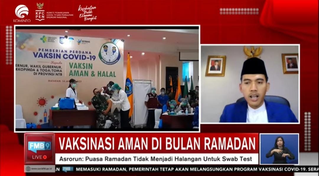 Ketua bidang fatwa MUI Asrorun Niam Sholeh dalam diskusi FMB9