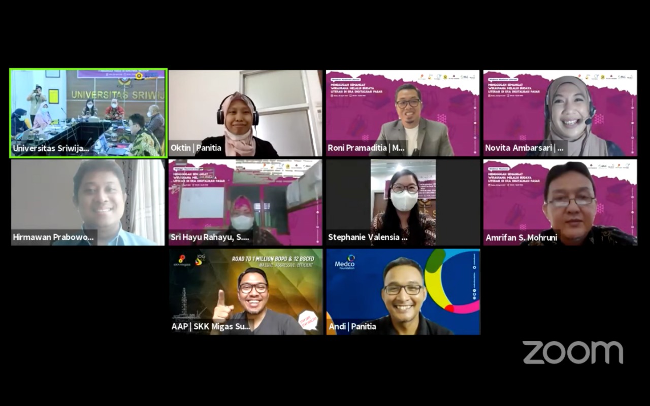 Medco menggelar webinar dan menyumbang buku untuk 7 perguruan tinggi di Sumatra Selatan