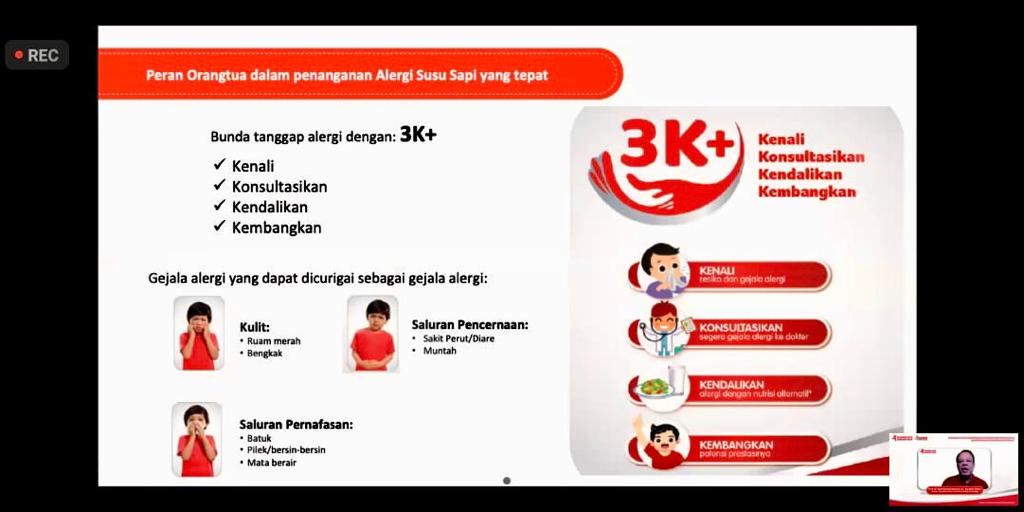 Peran orangtua dalam penanganan alergi susu sapi yang tepat. 