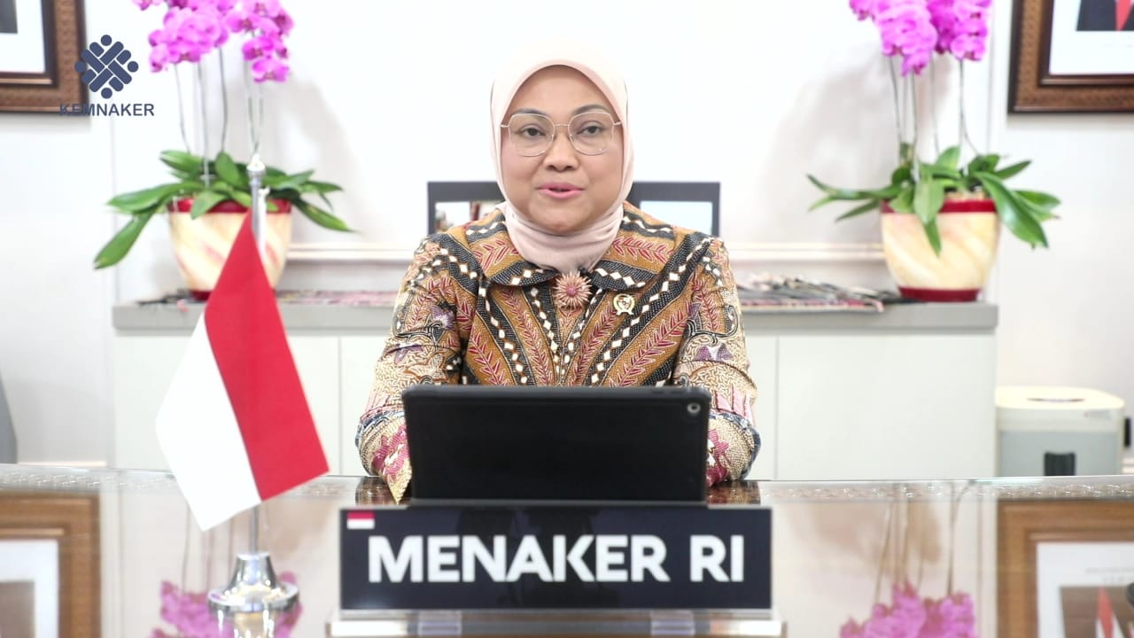 Menteri Ketenagakerjaan Ida Fauziyah di ajang Women Lead Forum 2021