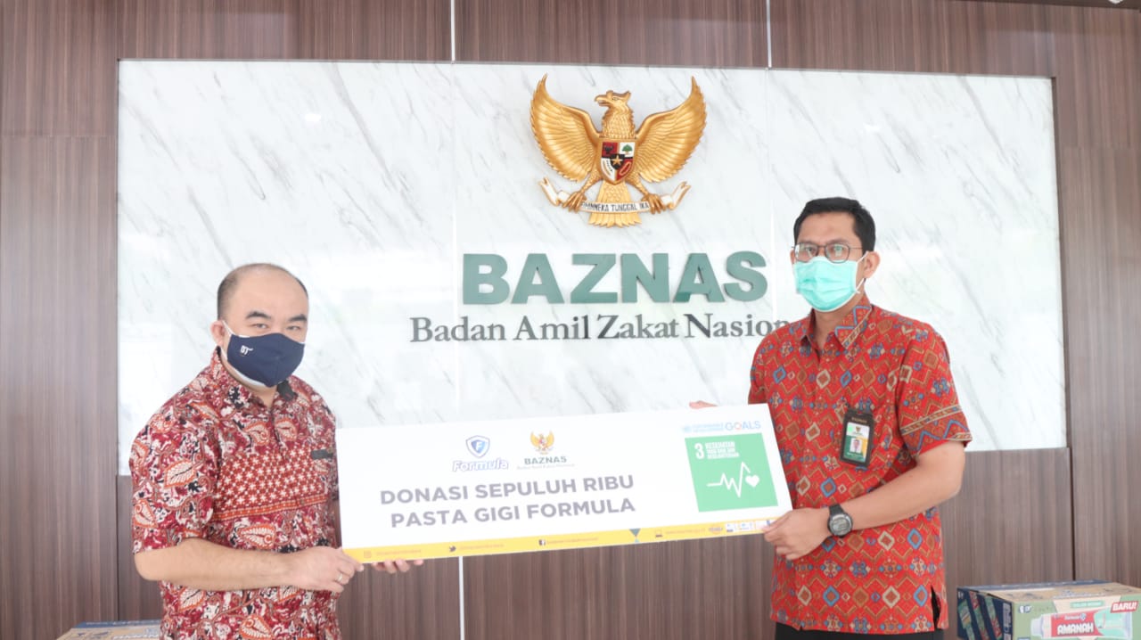 Formula dengan menggandeng Baznas  membagikan pasta gigi secara gratis ke ratusan masjid di wilayah Jabodetabek. 