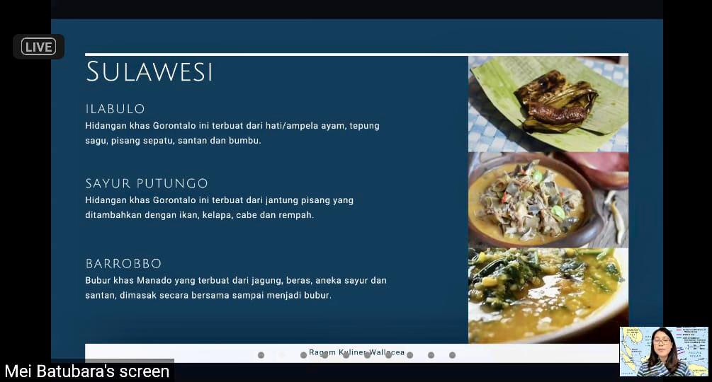 Beberapa makanan khas kawasan Wallacea.