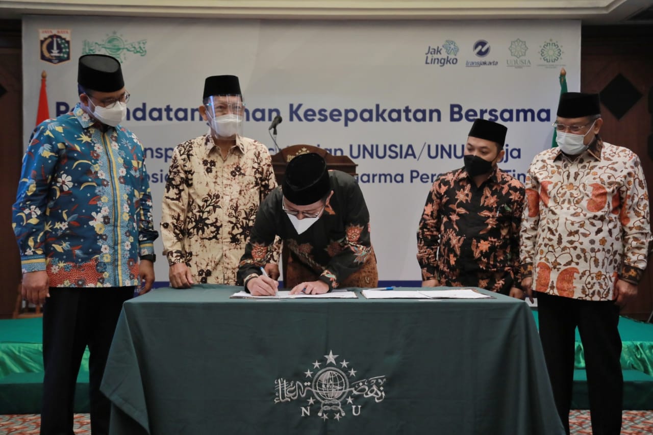 Kerja sama TransJakarta dengan Universitas NU