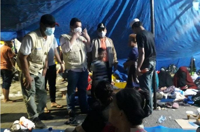 Wagub DKI Kunjungi Pengungsi Kebakaran Taman Sari