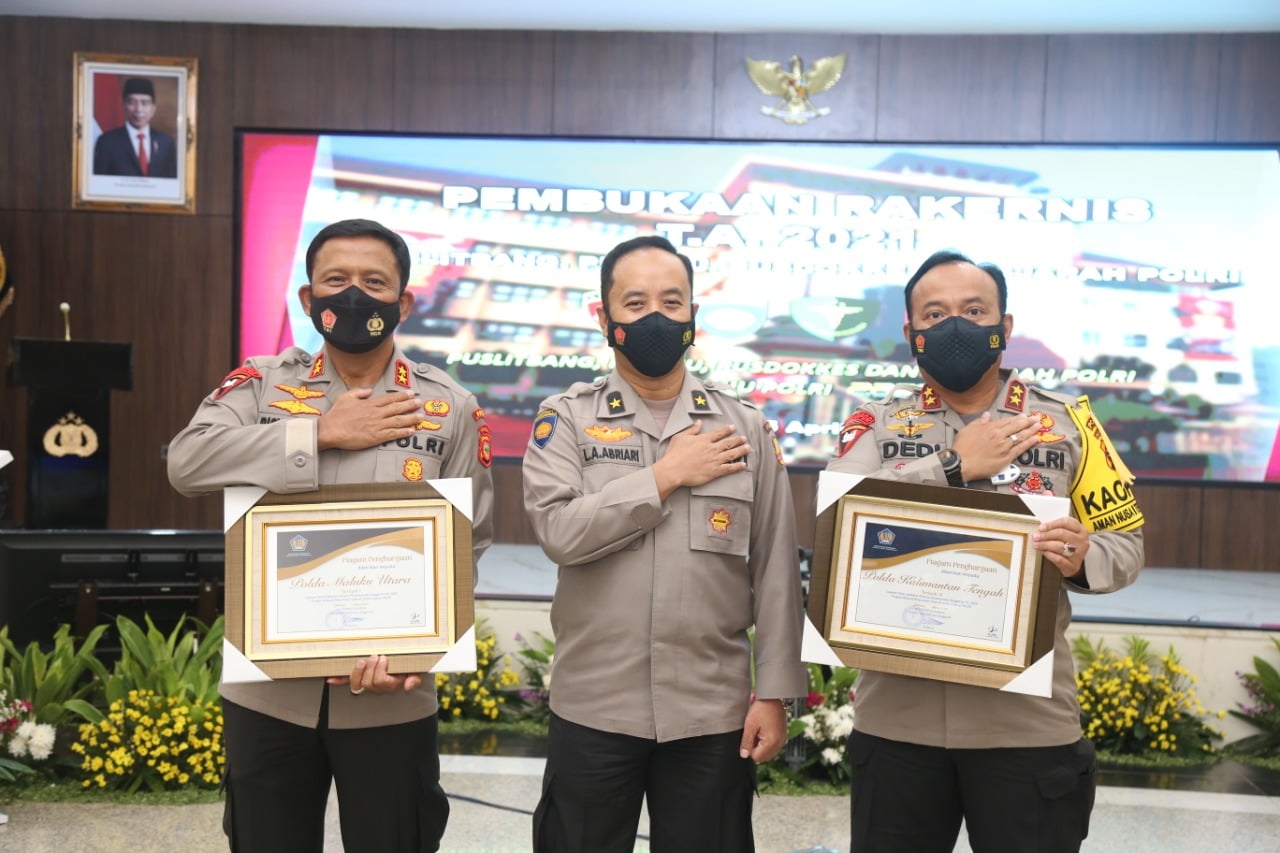 Polda Kalteng meraih penghargaan IKPA (Indikator Kinerja Pelaksanaan Anggaran) tahun 2020 tingkat Polda nasional. 