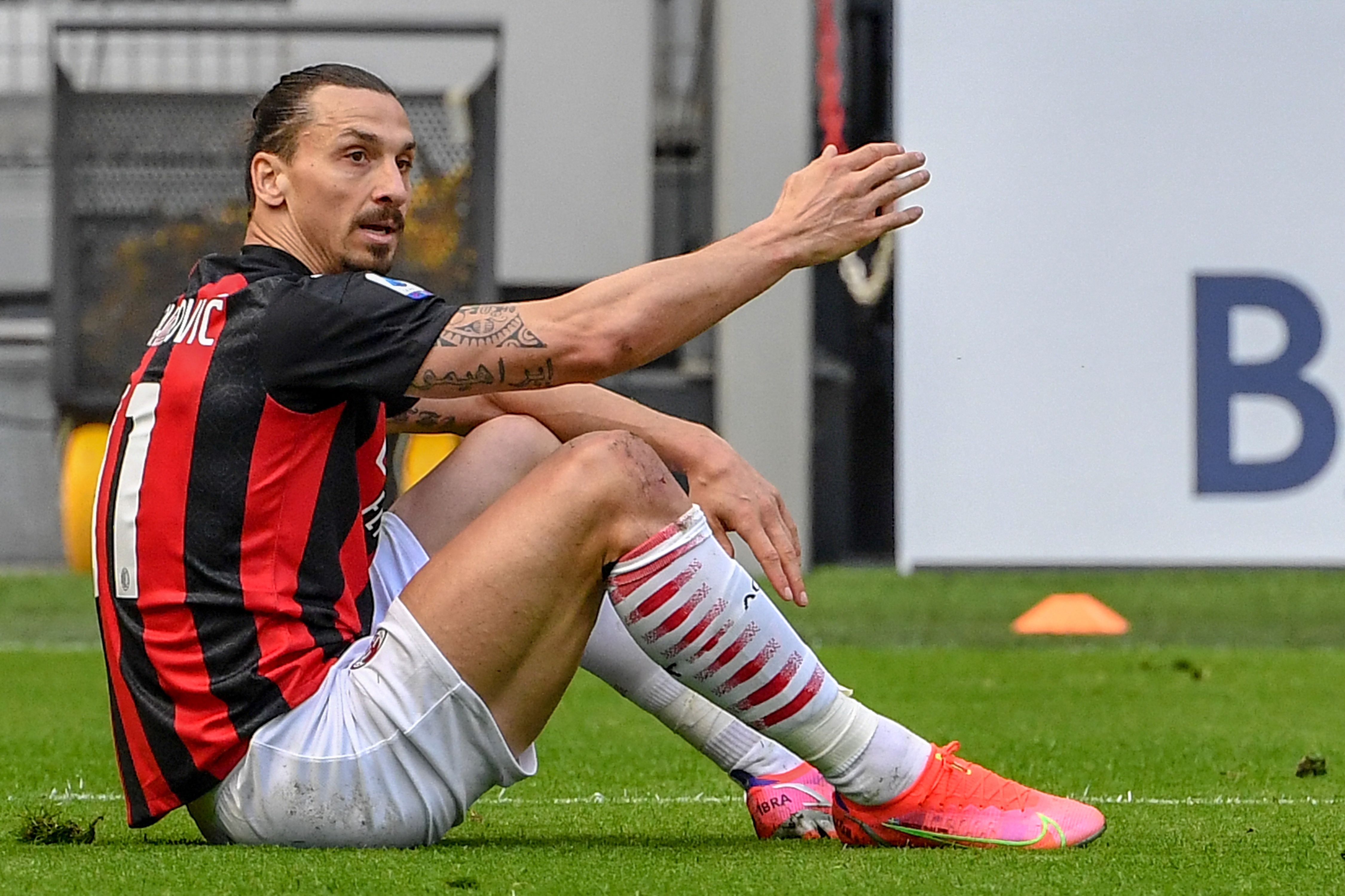 Penyerang AC Milan Zlatan Ibrahimovic