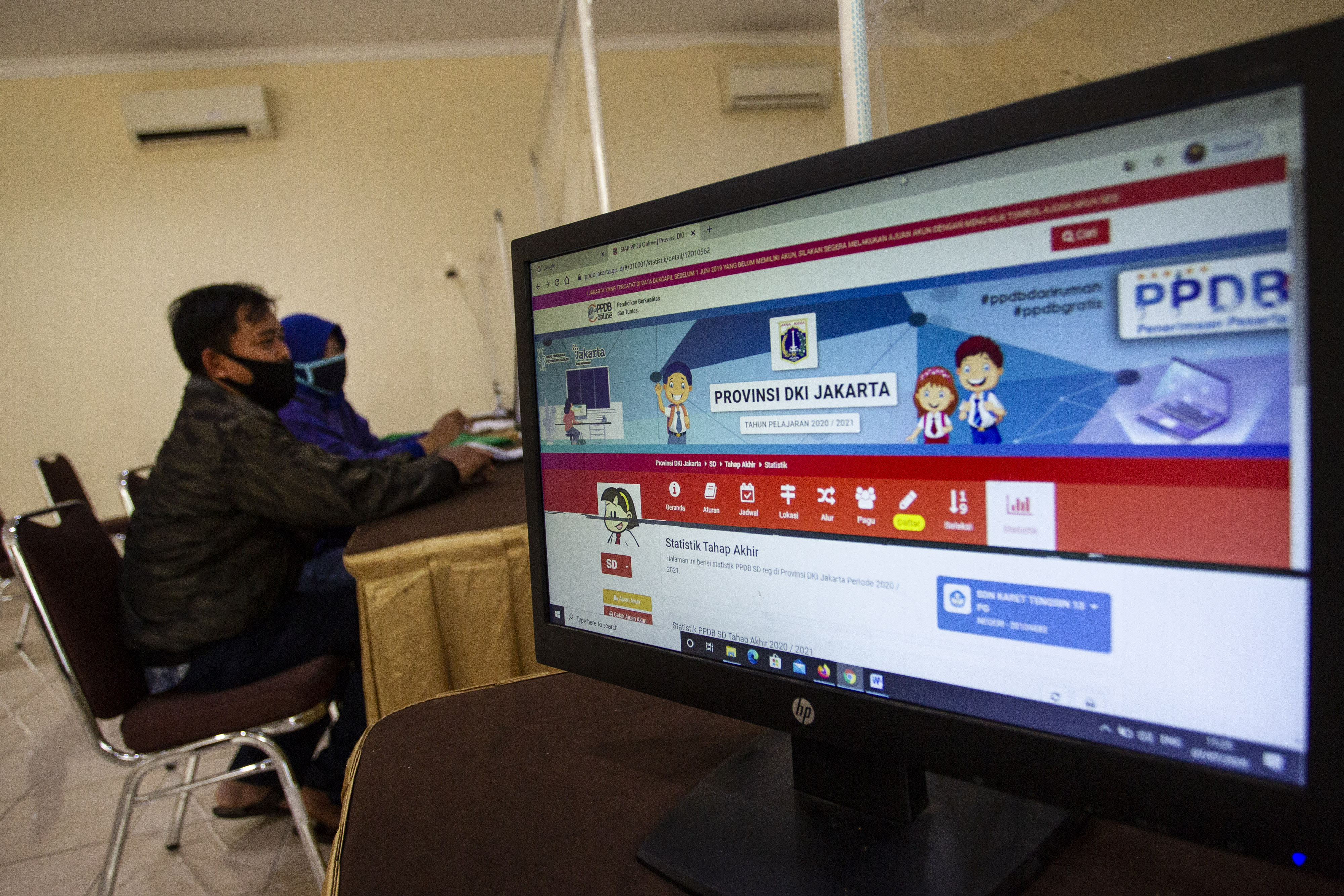 Ilustrasi pendaftaran sekolah lewat PPDB zonasi