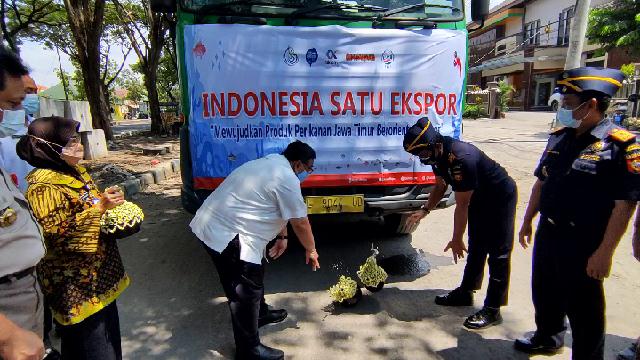 Pelepasan ekspor ikan dan produk perikanan oleh Balai Karantina Ikan, Pengendalian Mutu dan Keamanan Hasil Perikanan, Surabaya 1 meningkat.
