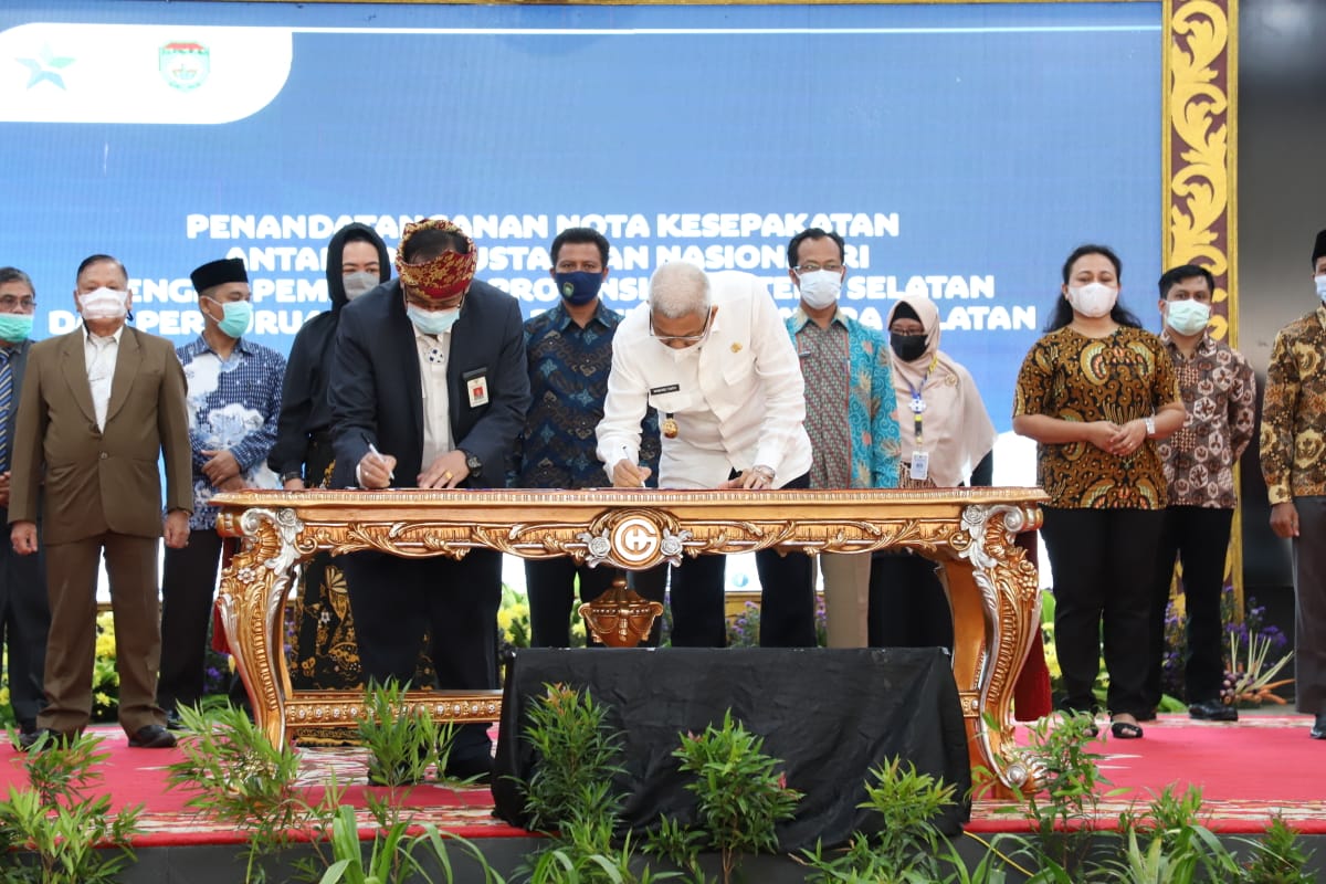 MoU Perpusnas dengan Pemprov Sumsel