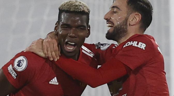 Bruno Fernandes dan Paul Pogba