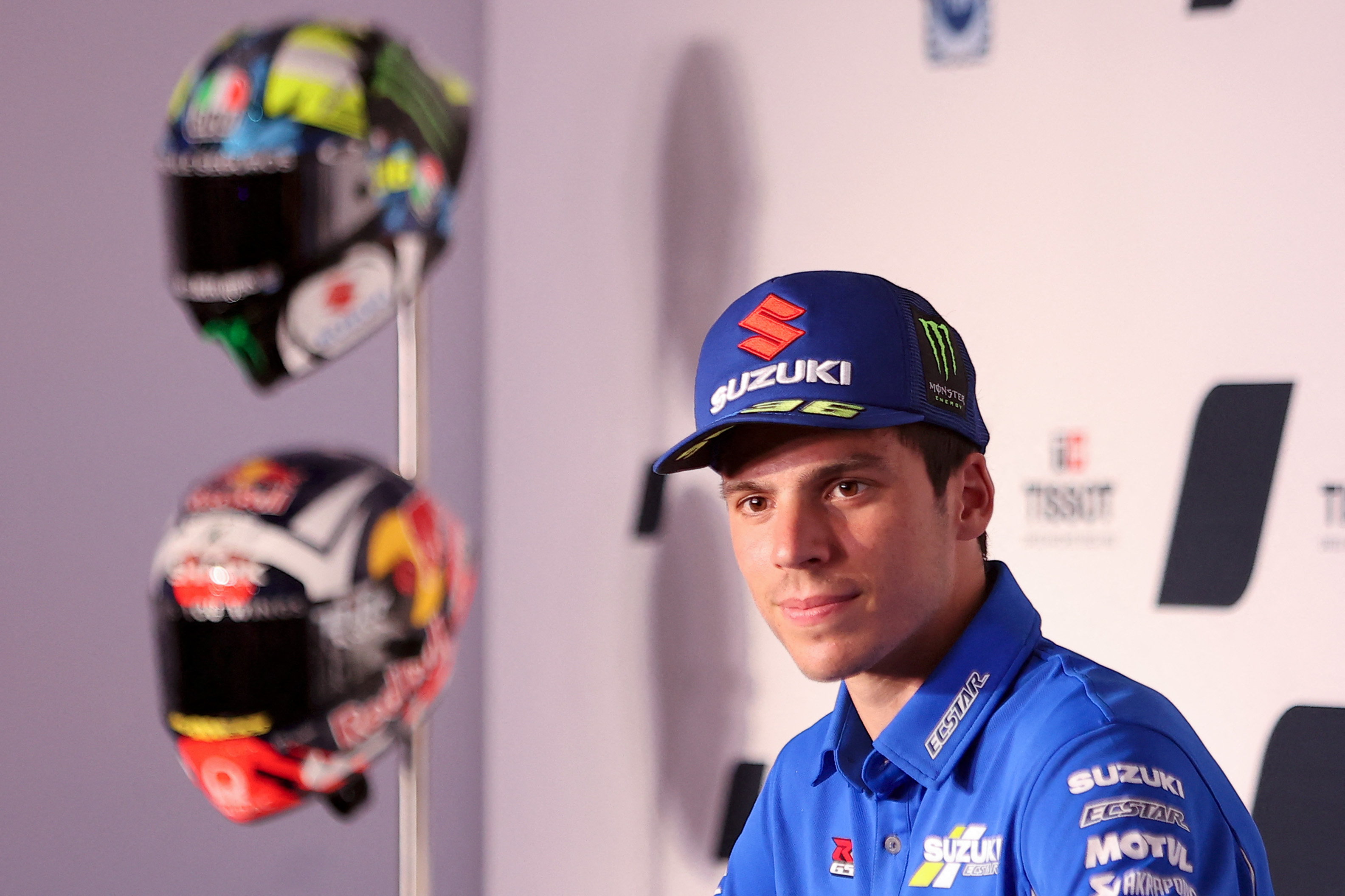 Pembalap Suzuki Ecstar Joan Mir