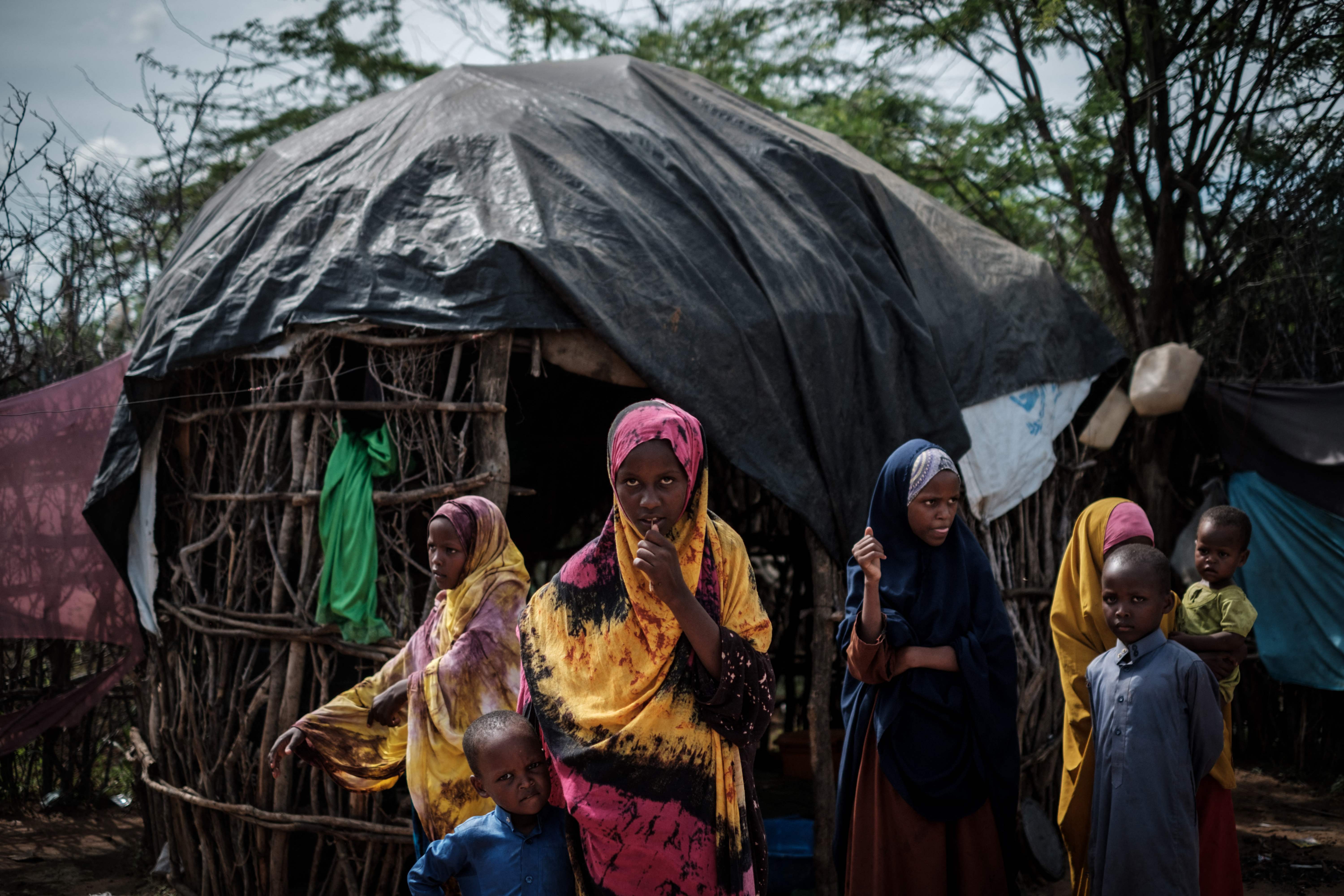 Anak-anak Somalia di kamp pengungsian Dadaab, Kenya