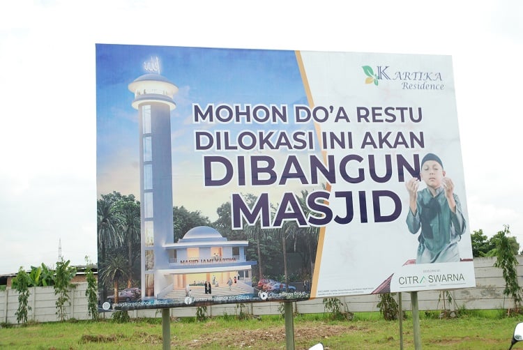 Pembangunan Masjid Jami Kartika di Kawasan Kartika Residence