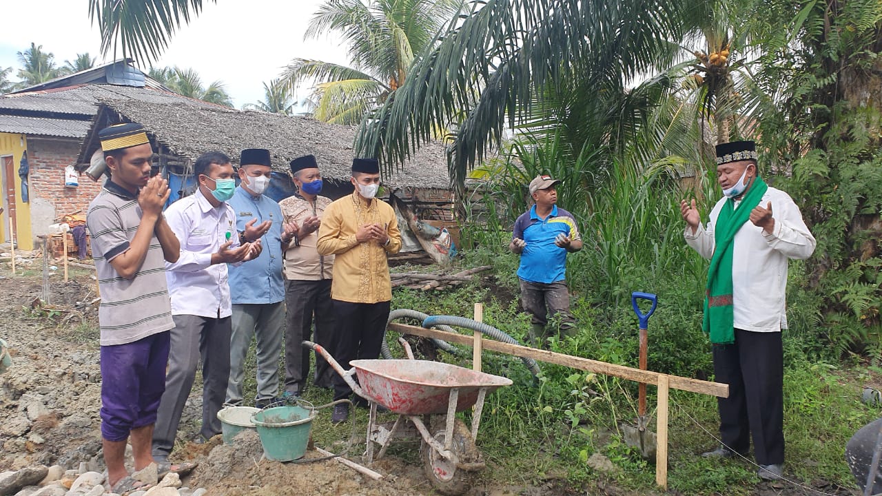 Baznas dan MUI bersinergi membangun edung kelas tahfiz untuk masyarakat di Desa Secanggang, Secanggang, Langkat, Sumut.