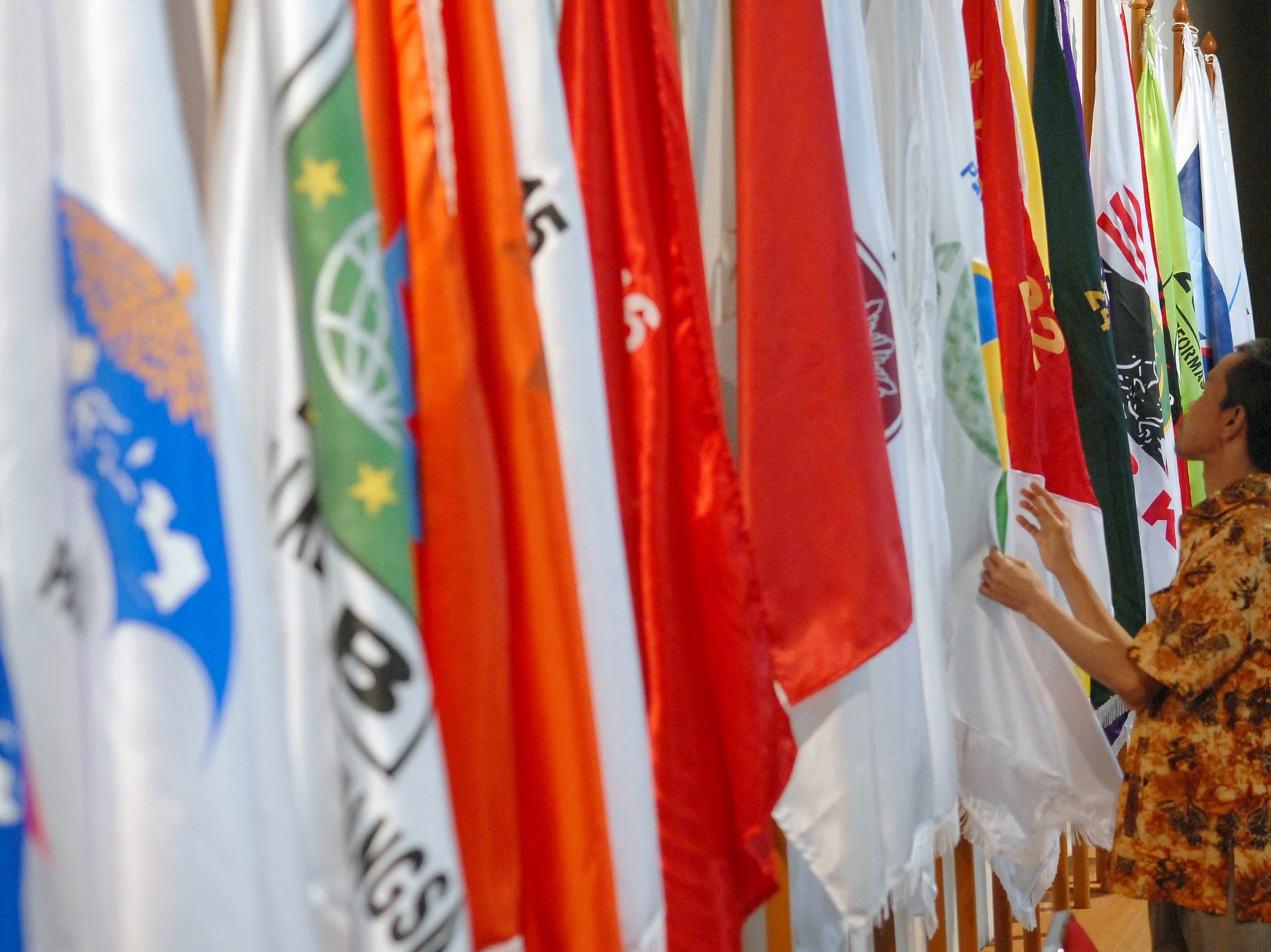 Bendera partai politik.