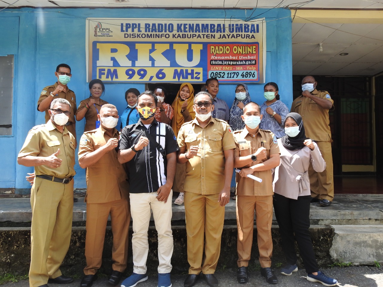 Suasana kunjungan Dinas Kominfo Kabupaten Boven Digoel ke Dinas Kominfo Kabupaten Jayapura