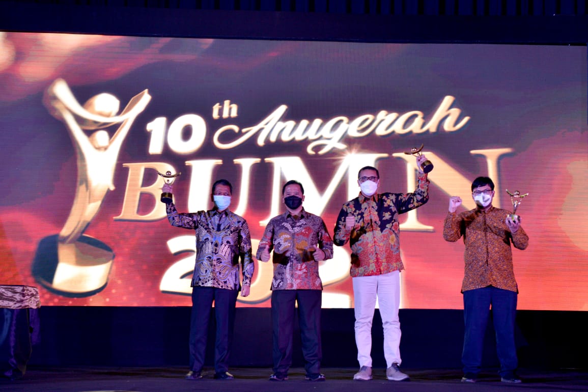 PT Perusahaan Gas Negara dinobatkan sebagai perusahaan dengan Pengembangan Talenta Unggul pada ajang Anugerah BUMN 2021.