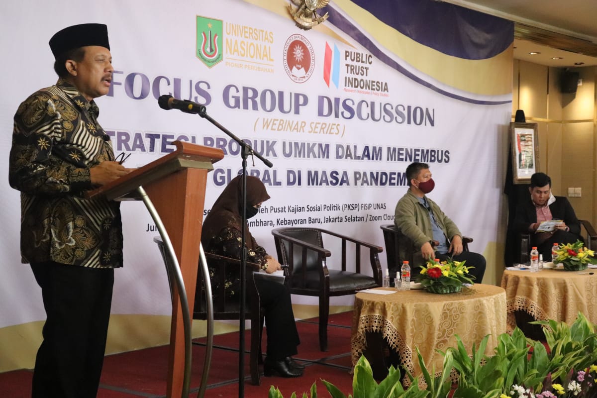 Kontribusi produk UMKM hanya sekitar 4% dari total nilai ekspor Indonesia, ini masih bisa ditingkatkan lagi.