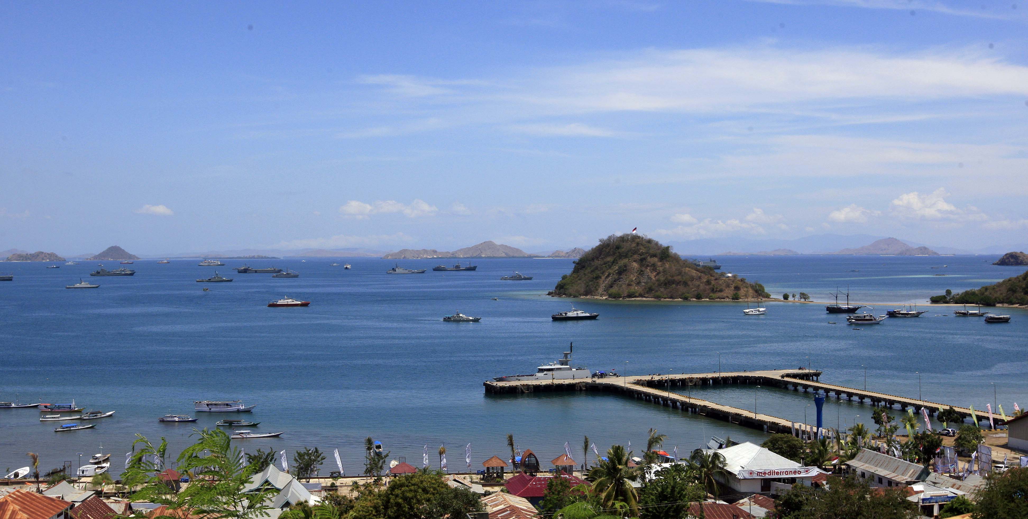 Pemandangan di Keindahan Labuan Bajo, Manggarai Barat, Nusa Tenggara Timur.