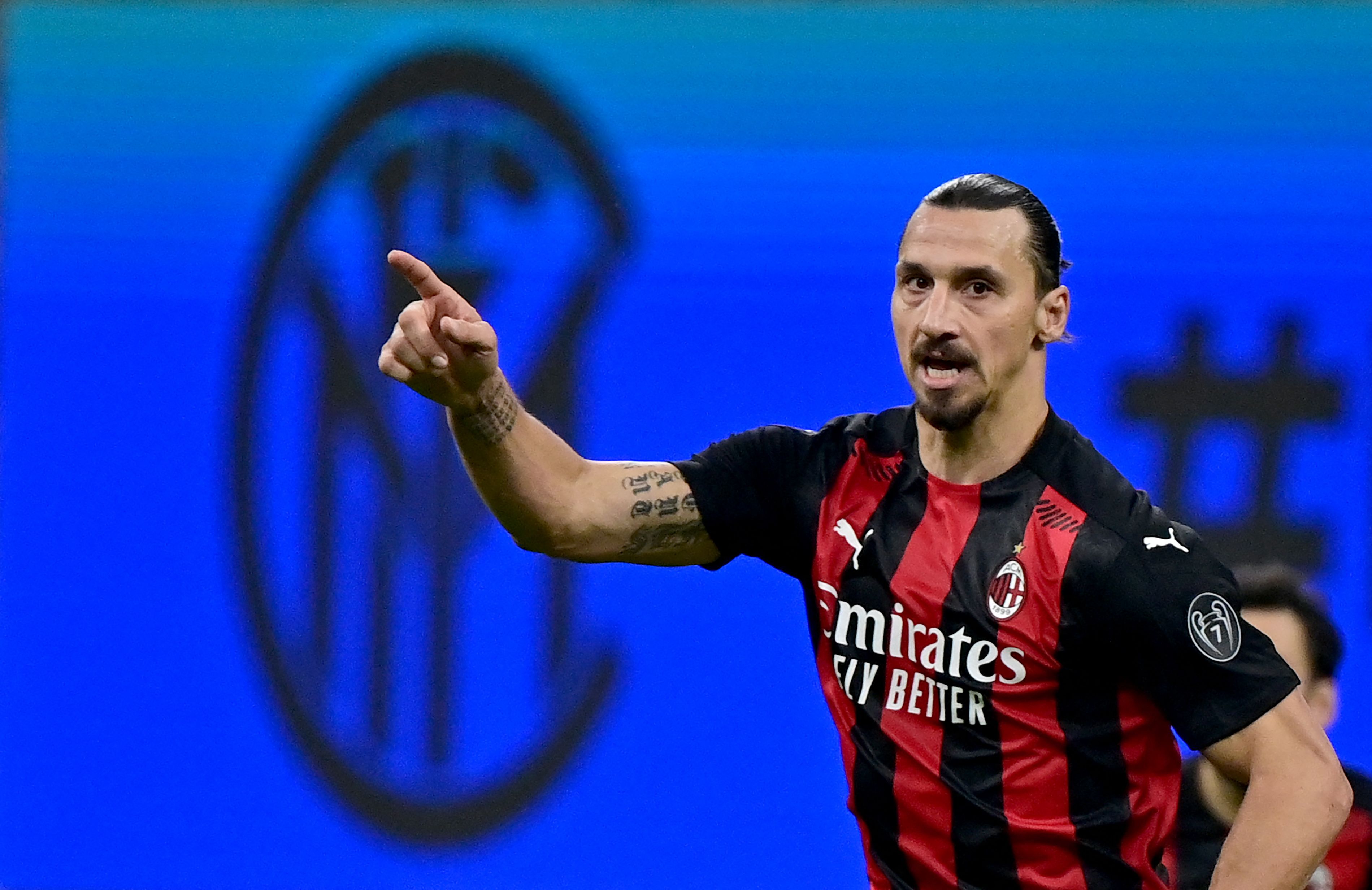 Penyerang AC Milan Zlatan Ibrahimovic