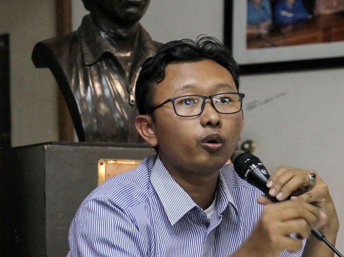  Ketua Bidang Advokasi Yayasan Lembaga Bantuan Hukum Indonesia (LBHI) Muhammad Isnur. 