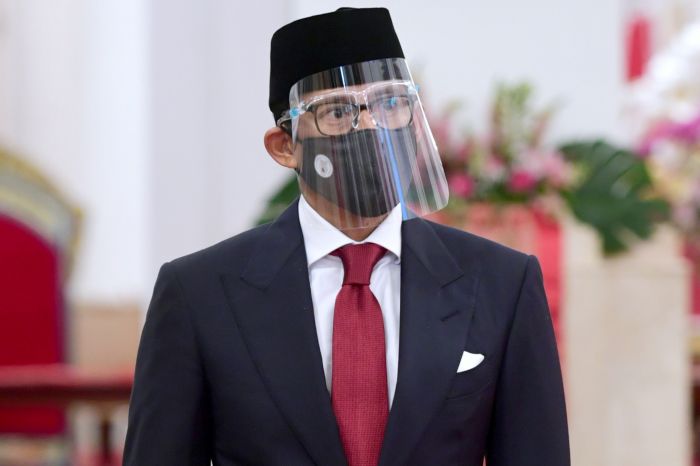 Menteri Pariwisata dan Ekonomi Kreatif Sandiaga Salahuddin Uno. 