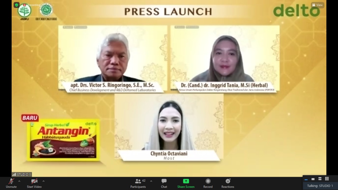 Acara peluncuran Antangin Habbatussauda. 