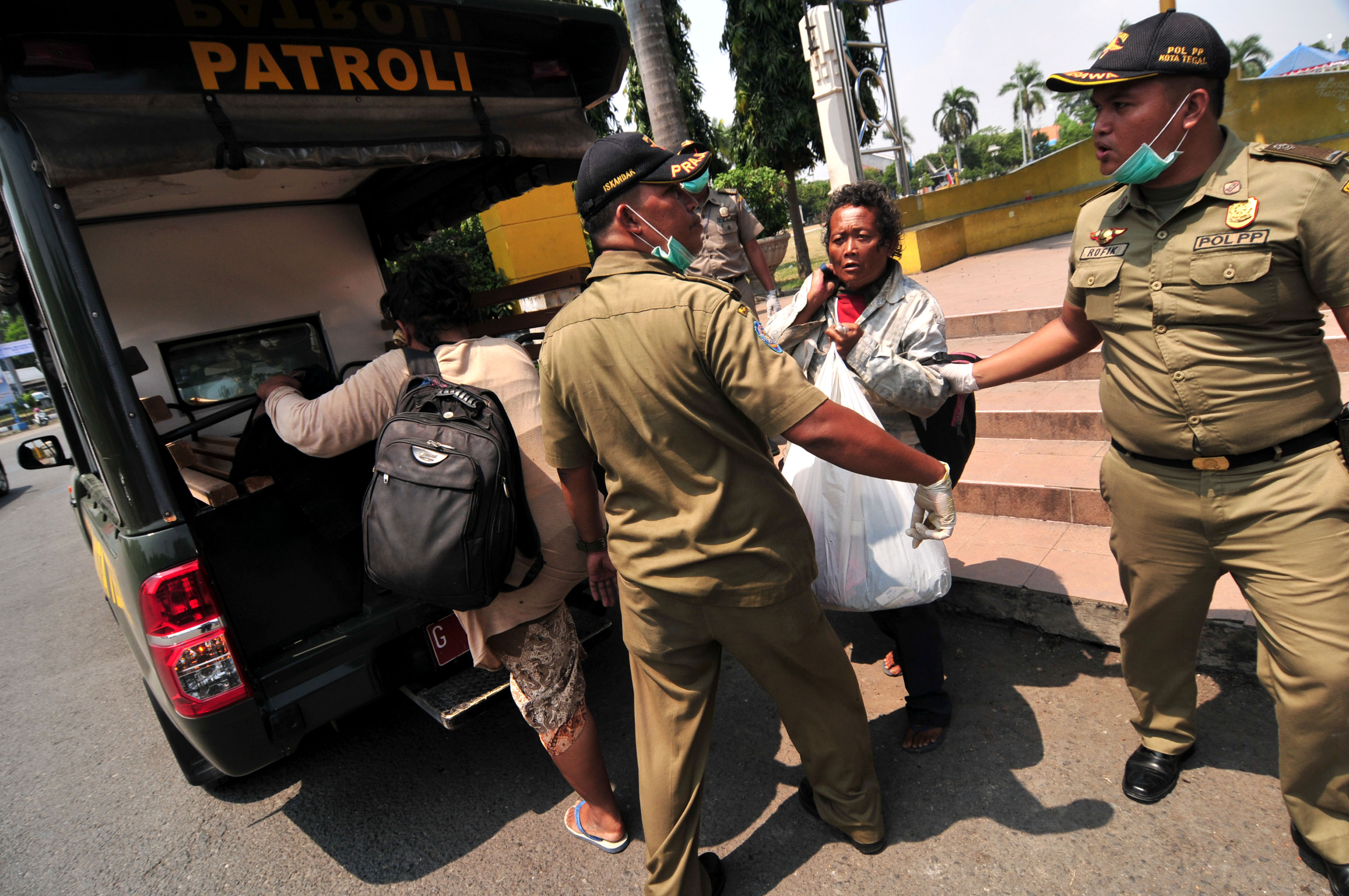 Ilustrasi razia pengemis dan gelandangan