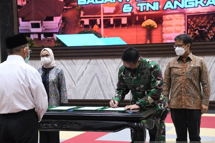 Menkes, BPOM dan KSAD Teken MoU Pengembangan Vaksin Non Komersil