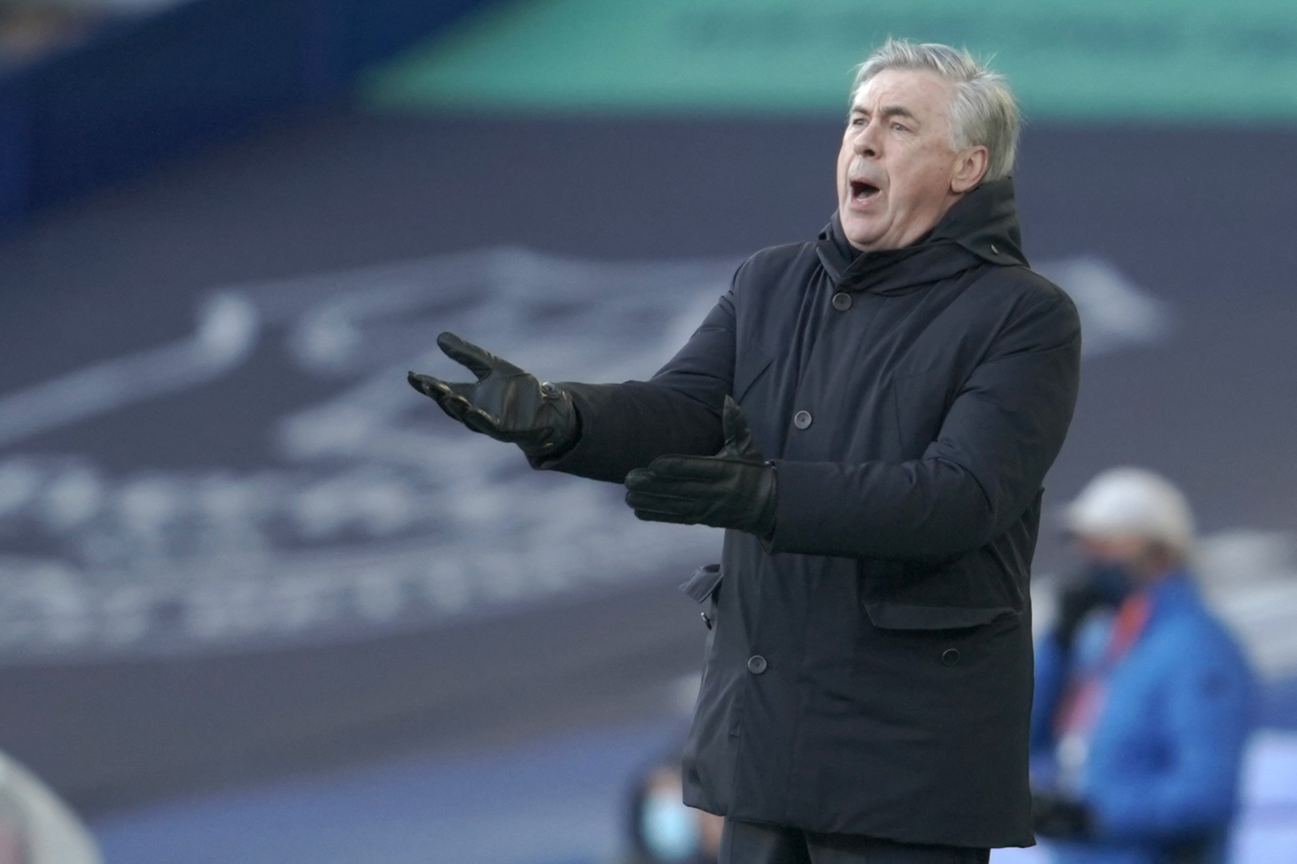 Pelatih Everton Carlo Ancelotti.
