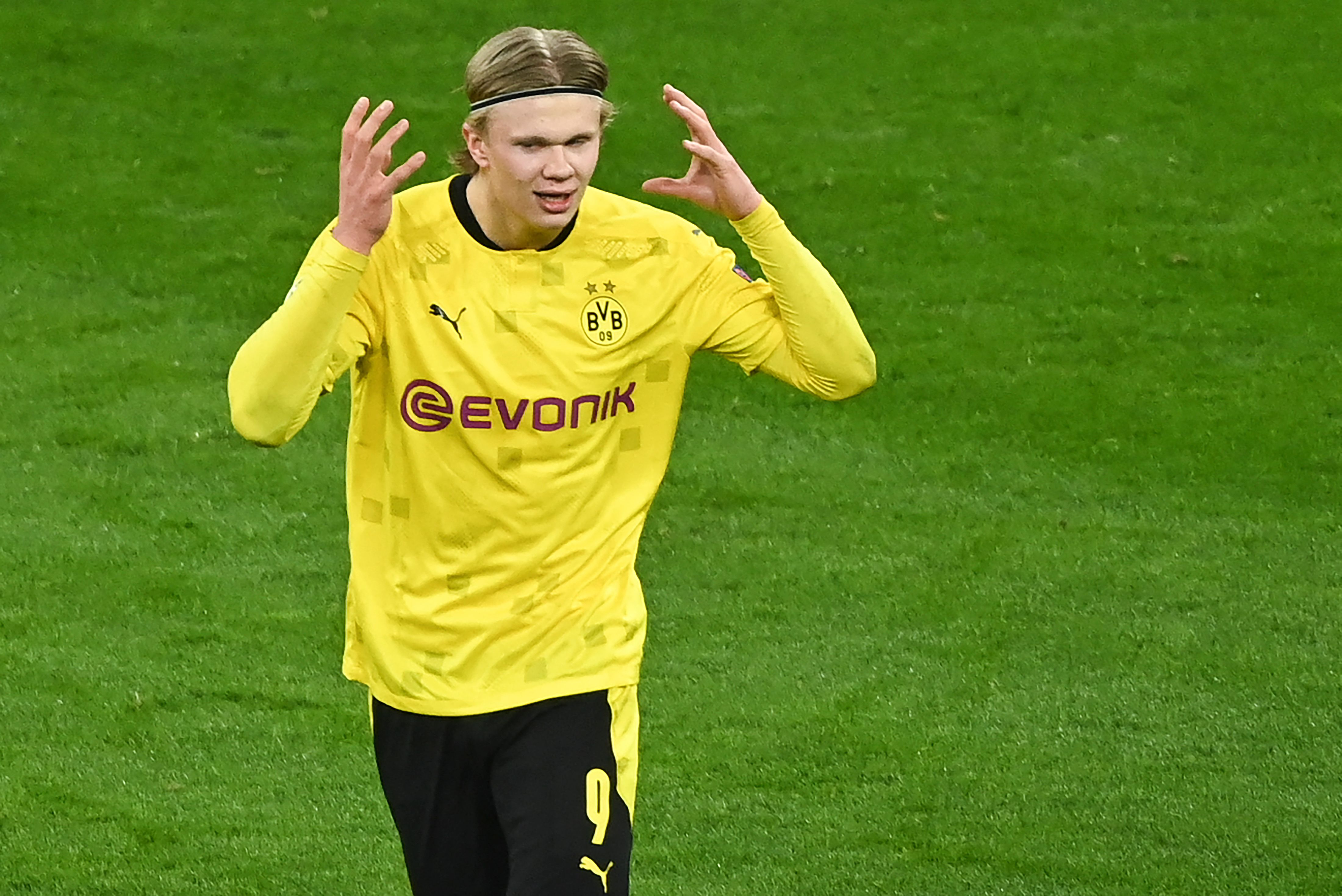 Penyerang Borussia Dortmund Erling Braut Haaland