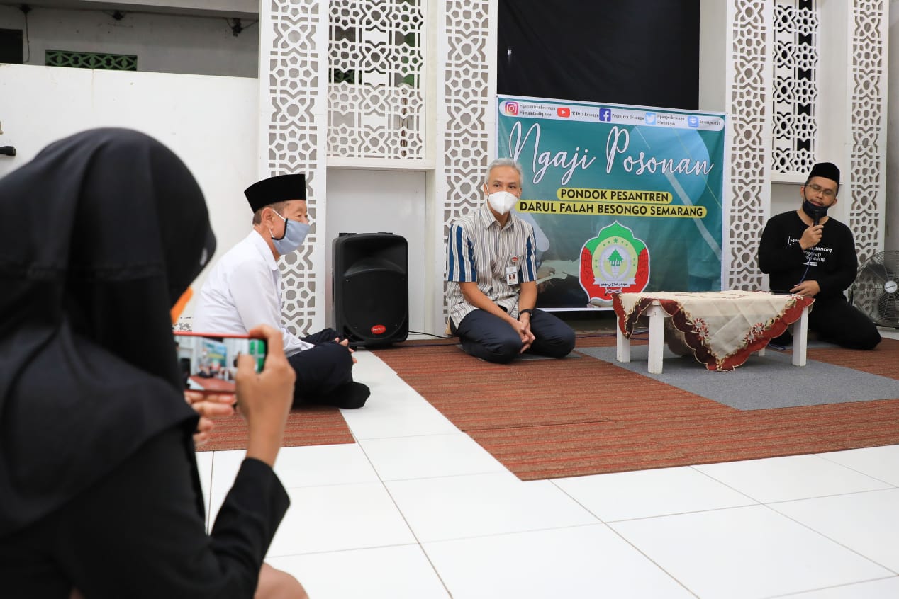  TIDAK MUDIK: Sejumlah santri di pondok pesantren di Jawa Tengah memutuskan tidak mudik lebaran saat pandemi covid-19. 