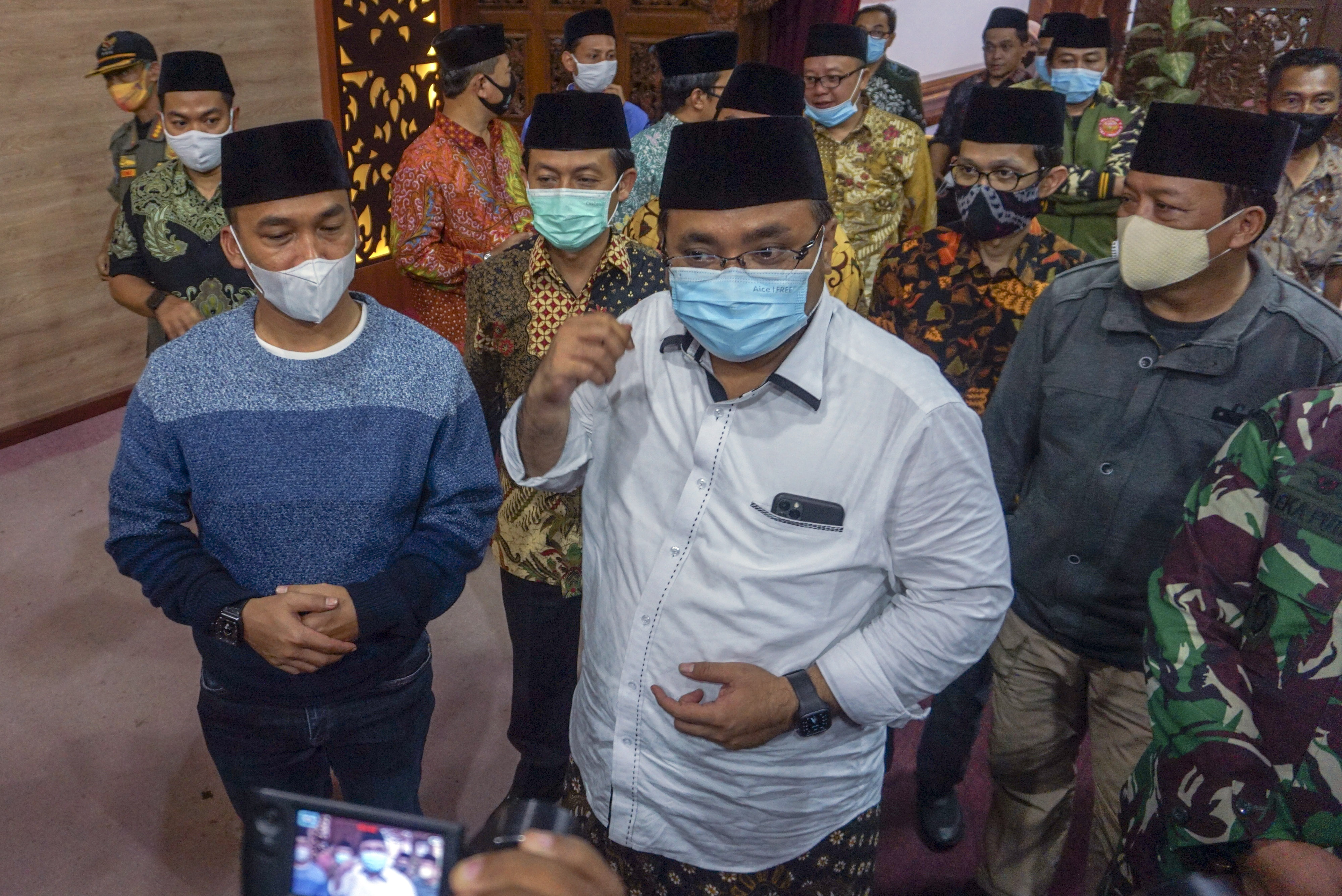 Yaqut Cholil Qoumas (ketiga kanan).