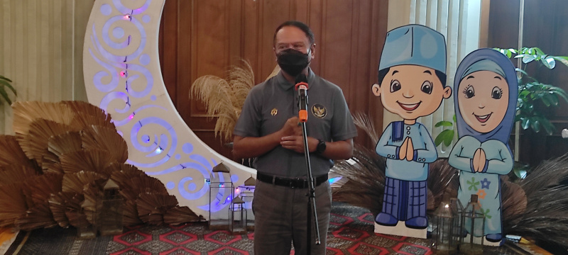 Menteri Pemuda dan Olahraga  Zainudin Amali saat mengunjungi pemusatan latihan atlet paralimpic