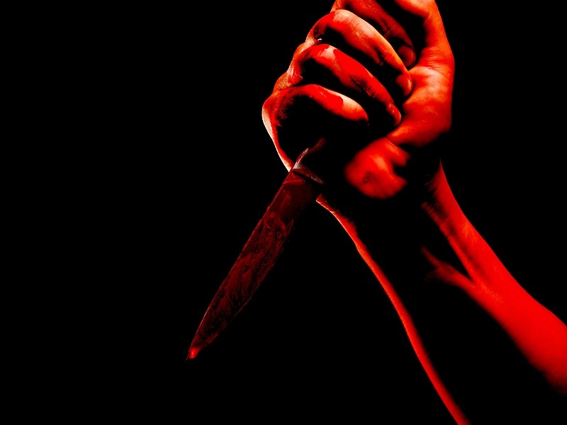 Ilustrasi serangan pisau