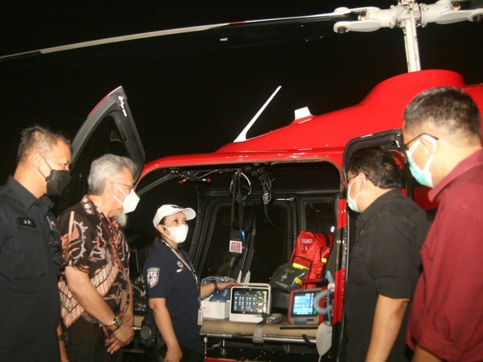 Helikopter evakuasi medis.