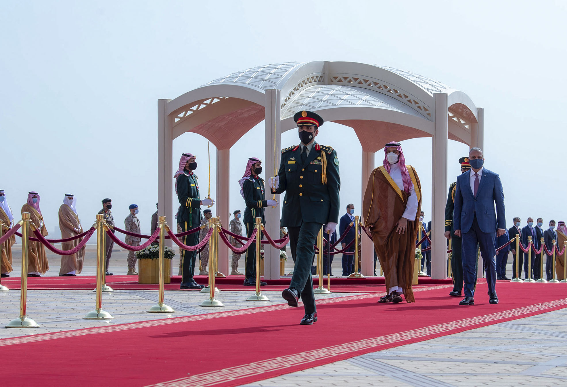 Putra Mahkota Arab Saudi Pangeran Mohammed bin Salman menerima kunjungan PM Irak Mustafa al-Kadhemi di Riyadh.