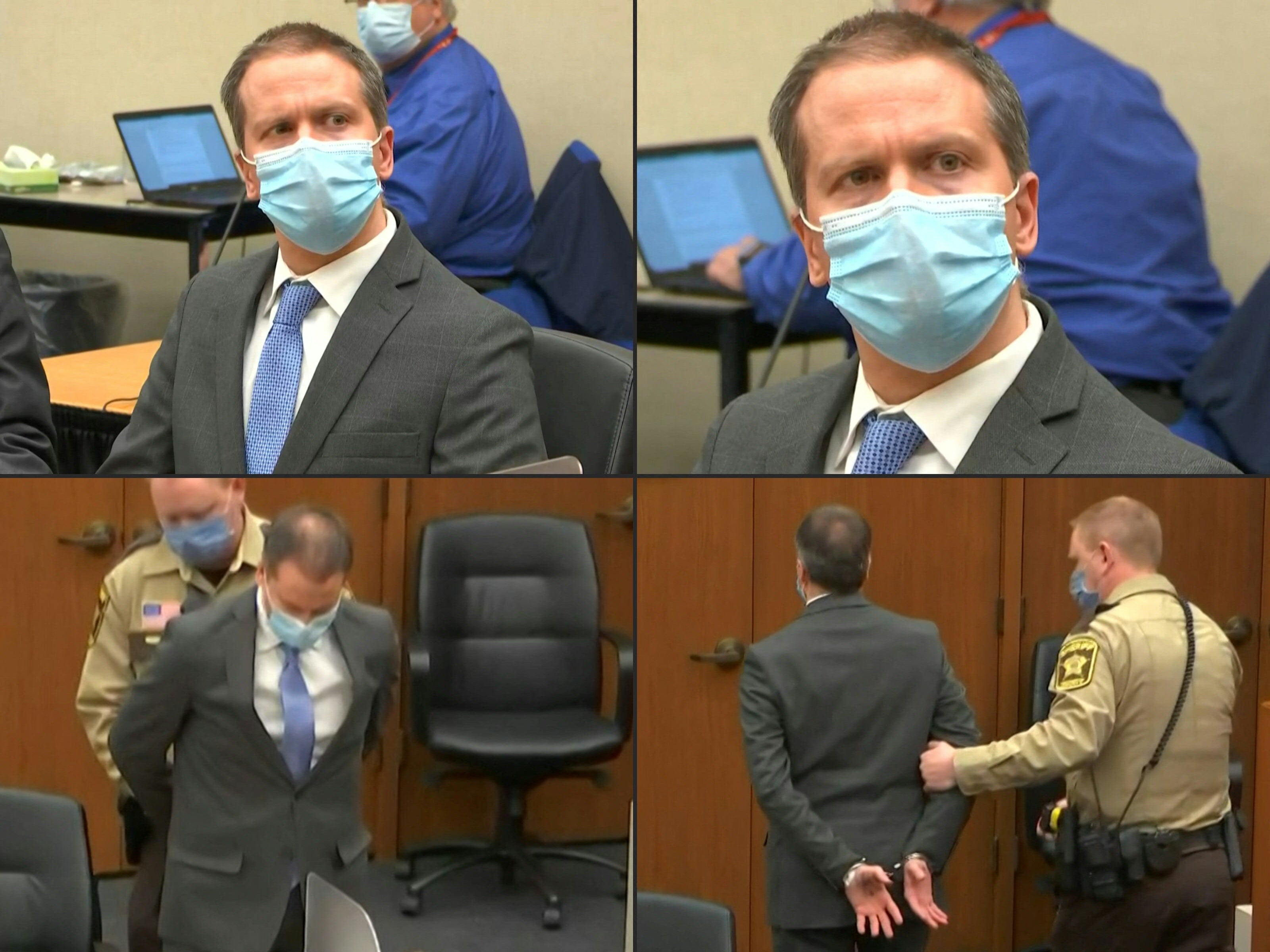 Mantan polisi Minneapolis Derek Chauvin dinyatakan bersalah dalam kasus kematian George Floyd dalam persidangan, Selasa (20/4/2021).