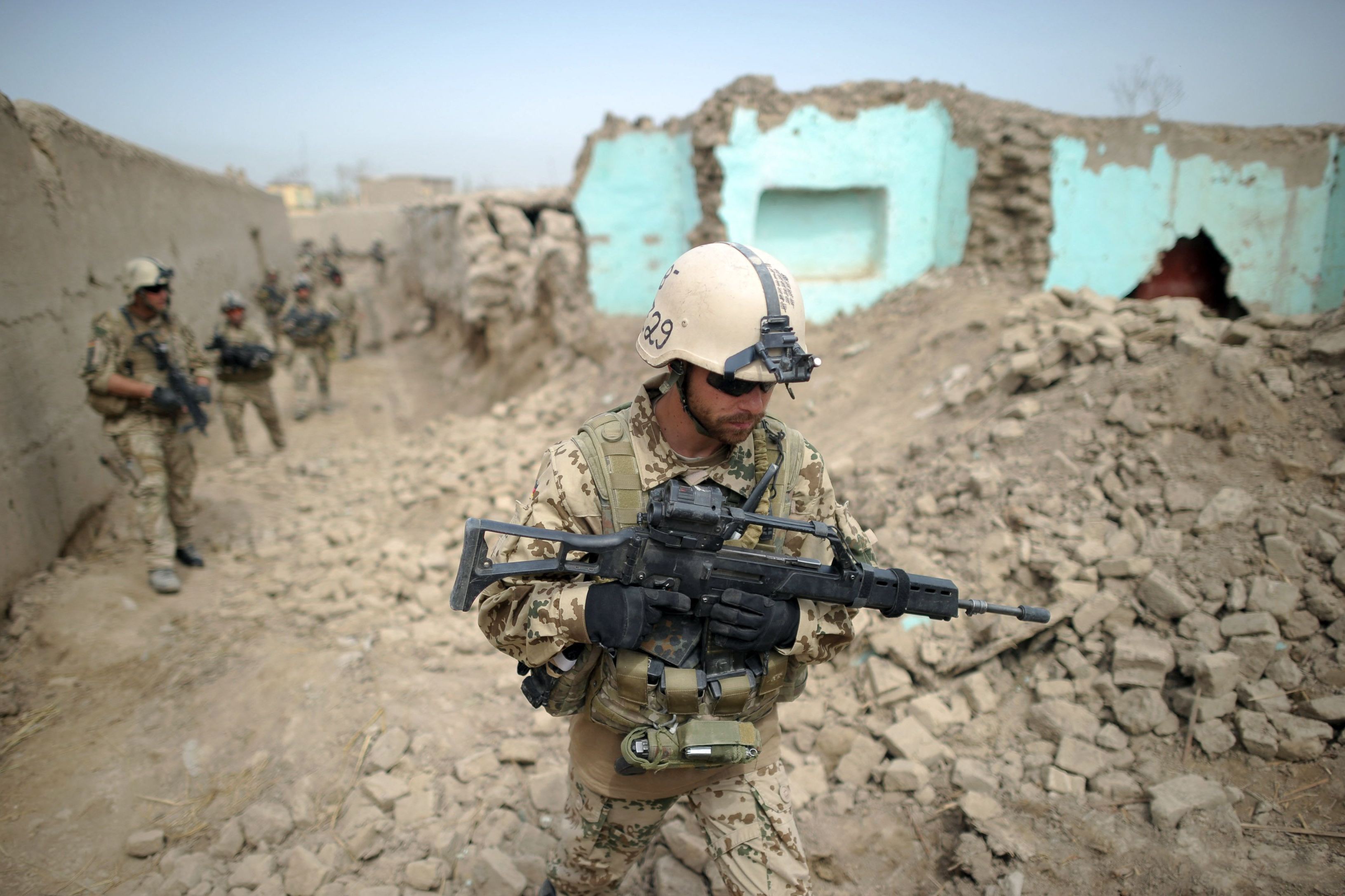 Tentara Jerman di Provinsi Kunduz, Afghanistan.