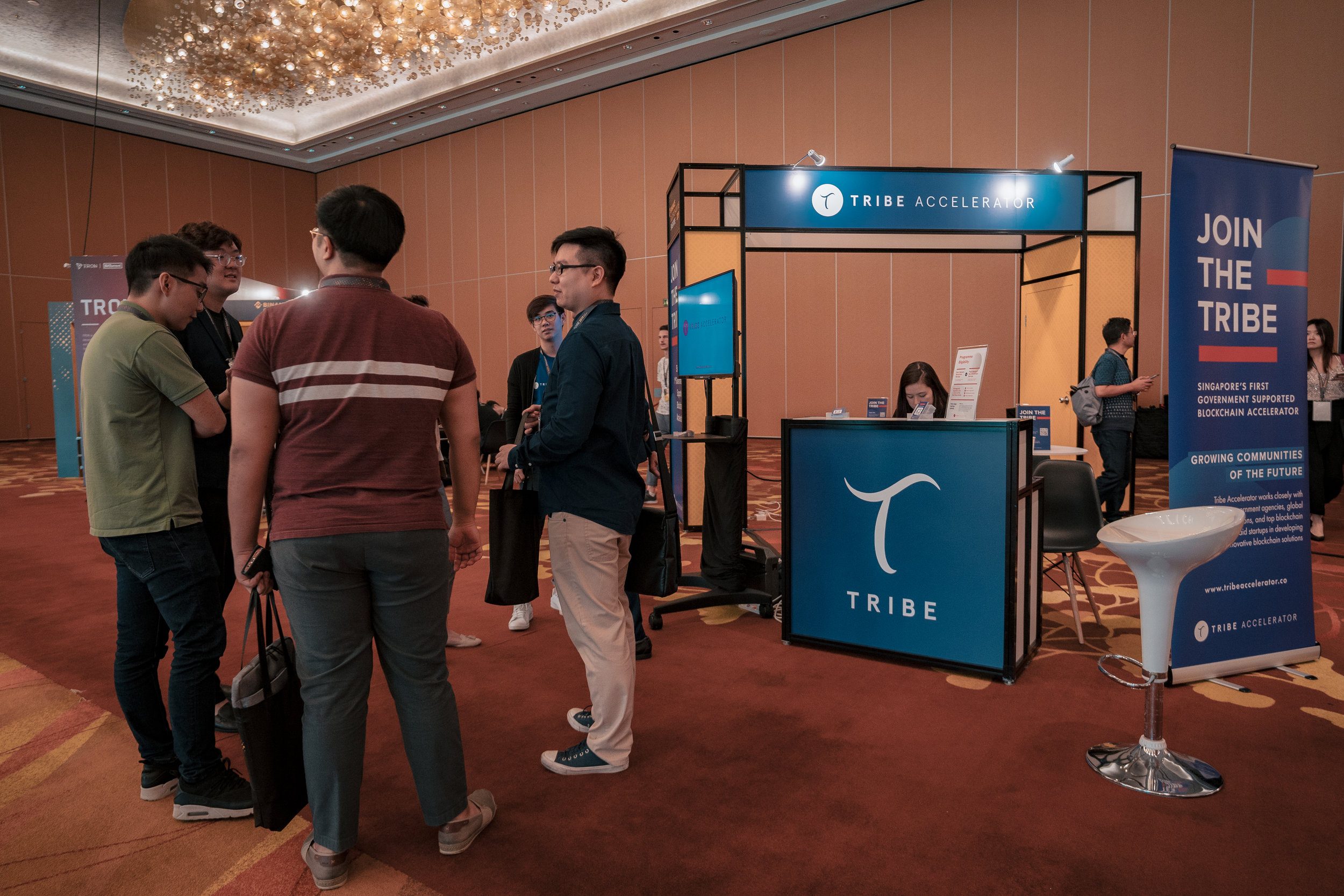 Acara peluncuran demo pertama Tribe Accelerator di Singapura bulan lalu.