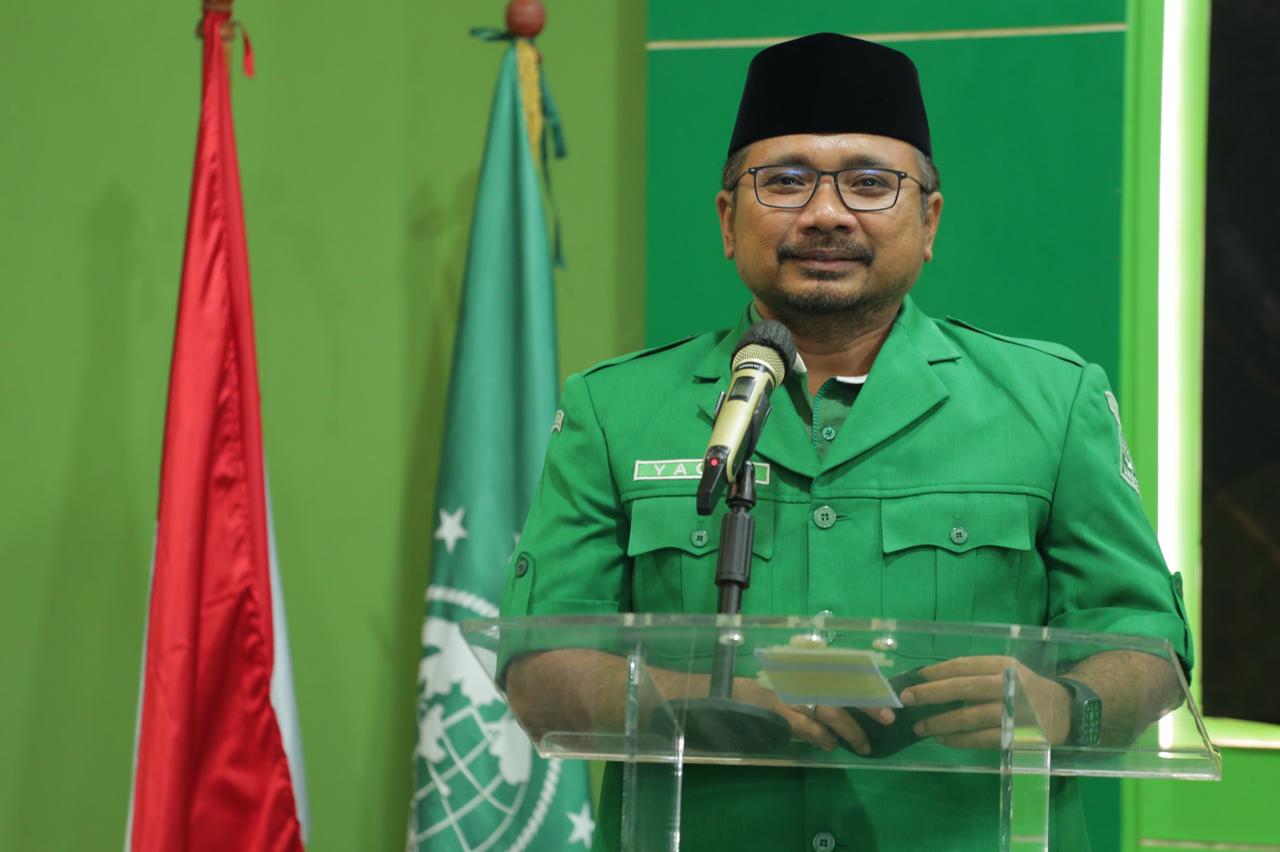 Ketua Umum Pimpinan Pusat GP Ansor Yaqut Cholil Qoumas.