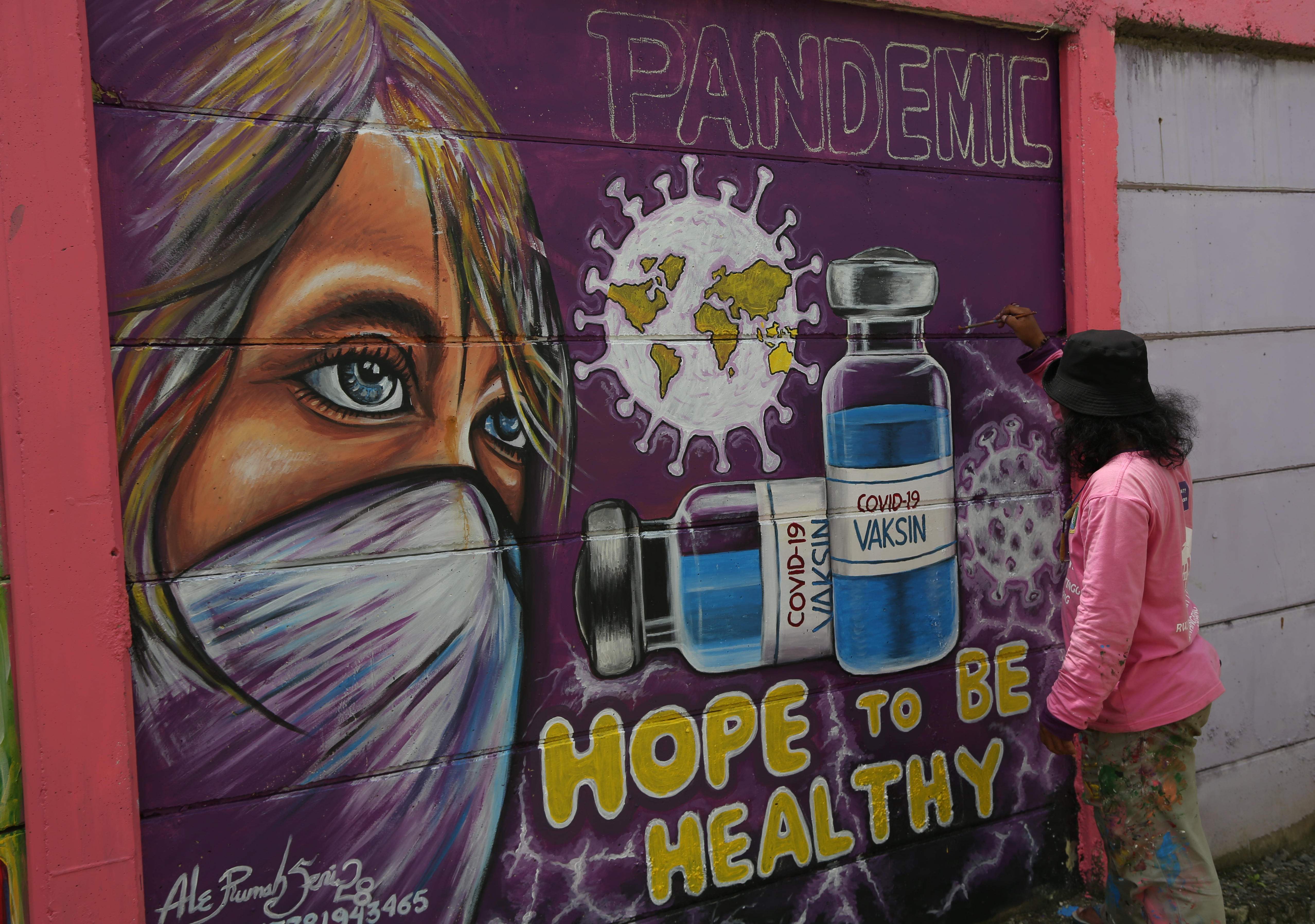 Mural tentang covid-19