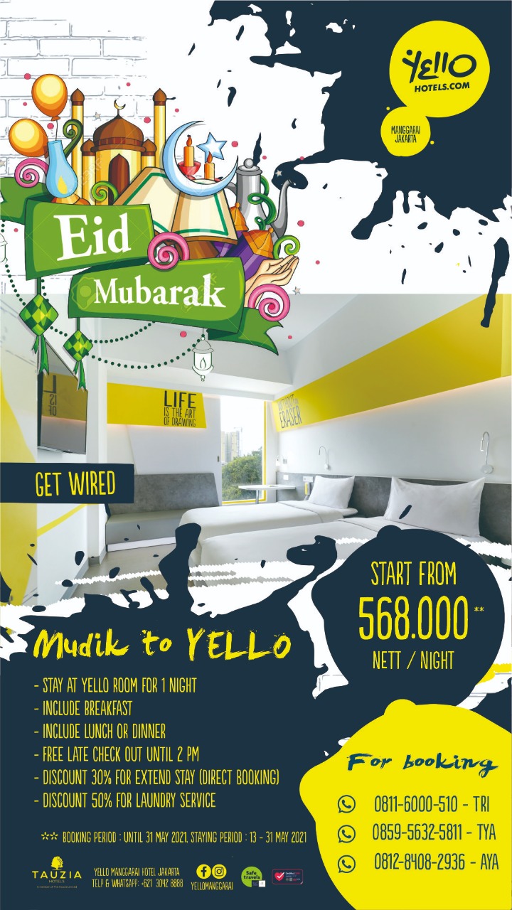 Sambut Idul Fitri, Yello Hotel Manggarai Beri Penawaran Spesial