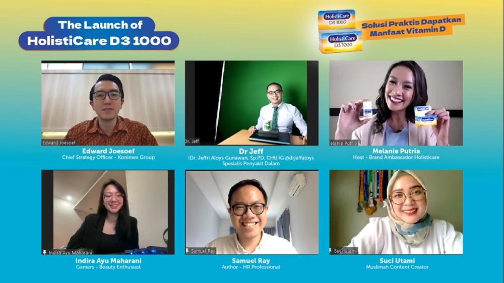 Acara peluncuran Holisticare D3 1000, sebuah suplemen vitamin D3 1000 IU untuk membantu memenuhi kecukupan vitamin D. 