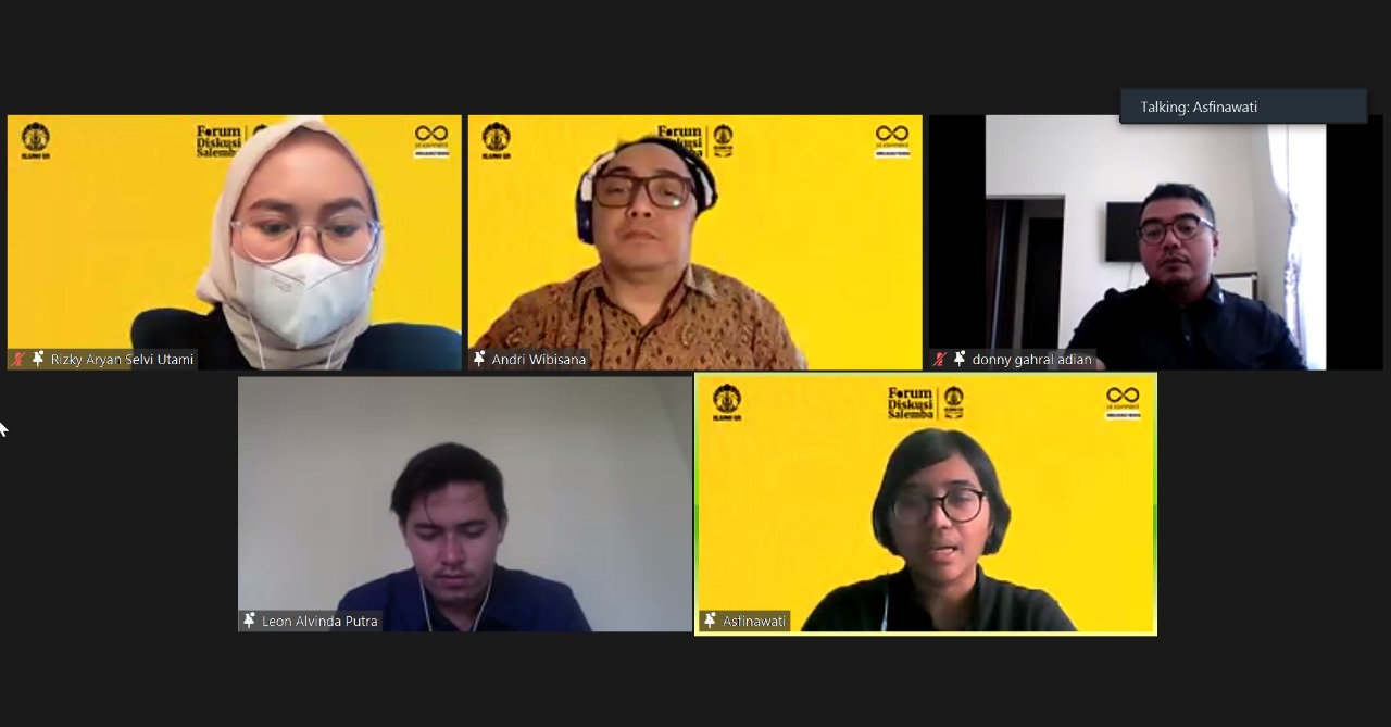 Diskusi virtual mengenai demonstrasi hari pendidikan nasional