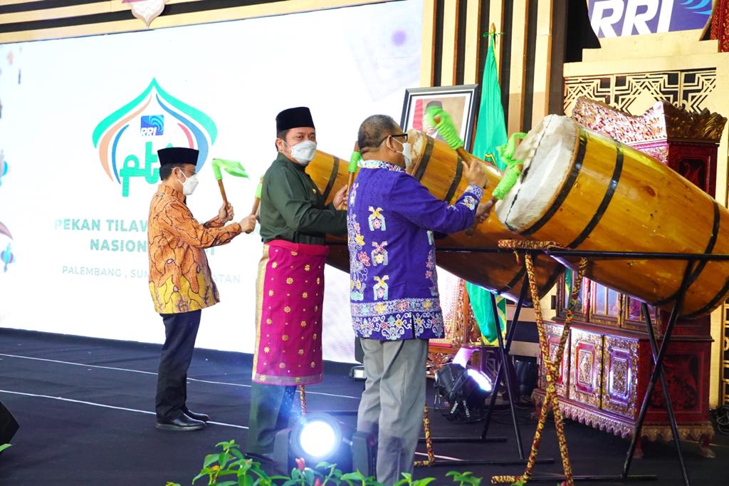 Pembukaan PTQ ke 51 tingkat nasional di Palembang, Sumsel, kemarin, dengan jenis lomba, Tilawah, Tausiah dan Tahfidz Qur'an.
